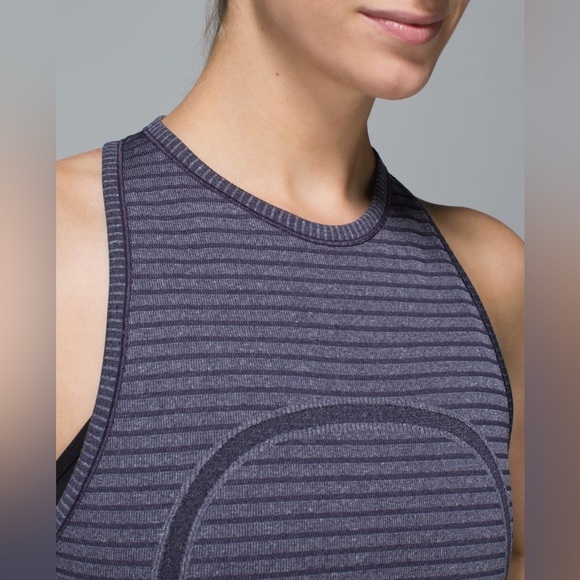 Lululemon Run: Swiftly Tech Tank,size 6
Rugby Stripe Tonal Heathered Black Grape - Picture 4 of 13